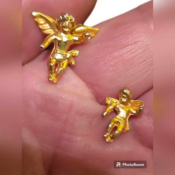 Two Vintage Angel Pins - Picture 1 of 4